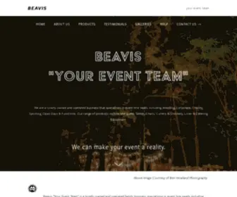 Beavisparty.com.au(Beavis "Your Event Team") Screenshot