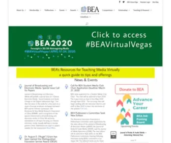 Beaweb.org(The Association of Media Educators) Screenshot