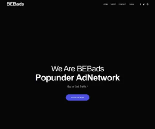 Bebads.com(Popunder Advertising Network) Screenshot
