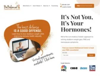 Bebalancedcenters.com(BeBalanced Hormone Weight Loss Centers) Screenshot