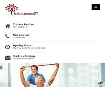 Bebalancedpt.com(Be Balanced Physical Therapy Services) Screenshot