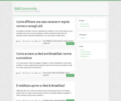 Bebcommunity.it(B&B Community) Screenshot