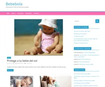 Bebebola.com(Información sobre embarazo y bebés) Screenshot