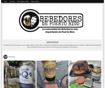 Bebedorespr.com(Bebedores de Puerto Rico) Screenshot