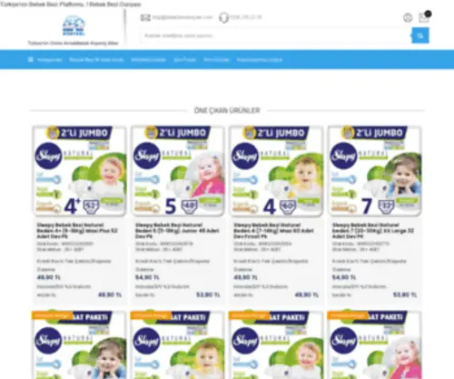 Bebekbezidunyasi.com(“Bebek Bezi ve Bebek Bakım Ürünleri Uzmanı) Screenshot