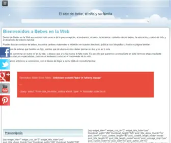 Bebesenlaweb.com.ar(Bebés en la Web) Screenshot