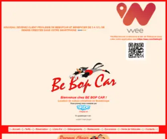 Bebopcar.com(Location de voiture en Guadeloupe) Screenshot