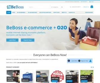 Beboss.com.my(BeBoss Ecommerce O2O Marketing Platform Malaysia) Screenshot