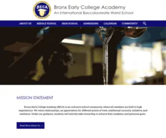 Beca324.org(Bronx Early College Academy for Teach and Learning) Screenshot