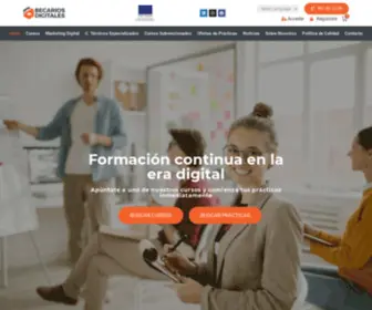 Becariosdigitales.com(Practicas en espana para estudiantes) Screenshot