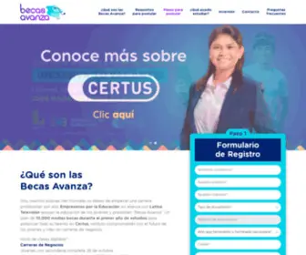 Becasavanza.pe(Becas Avanza) Screenshot