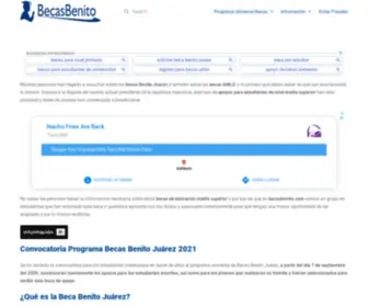 Becasbenito.com(▷ Becas Benito Juárez) Screenshot