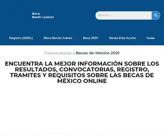 Becasbenitojuarez.org(BECAS) Screenshot