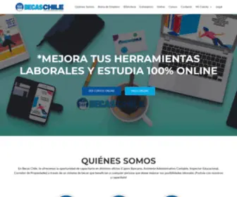 Becaschilecapacitacionlaboral.cl(Becas Chile Capacitación Laboral) Screenshot