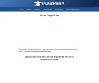 Becasdisponibles.com(Becas disponibles para todos) Screenshot