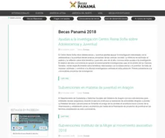 Becaspanama.com(Becas Panamá) Screenshot