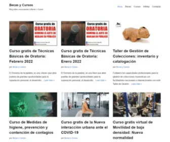 Becasycursos.org(Becas y Cursos) Screenshot