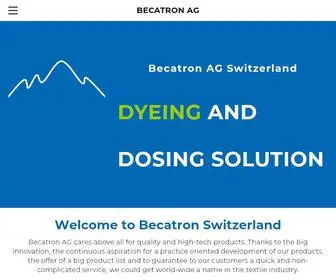 Becatron.ch(Becatron AG Switzerland) Screenshot