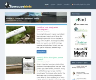 Becausebirds.com(Becausebirds) Screenshot