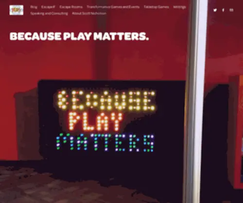 Becauseplaymatters.com(Because Play Matters) Screenshot