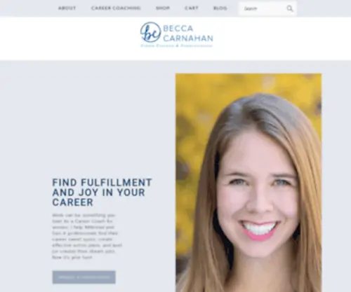 Beccacarnahan.com(Becca Carnahan Career Coaching) Screenshot