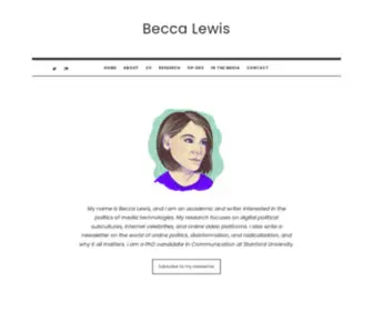 Beccalew.org(Becca Lewis) Screenshot