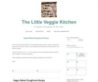 Beccasblogging.com(The Little Veggie Kitchen) Screenshot