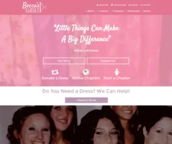 Beccascloset.org(Becca's Closet) Screenshot