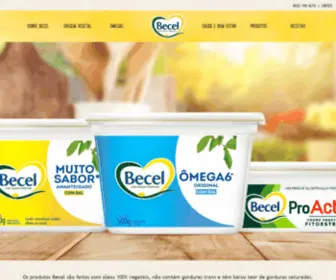 Becel.com.br(Página Inicial Becel) Screenshot