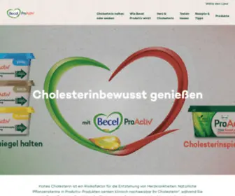 Becelproactiv.de(Becel ProActiv Deutschland) Screenshot