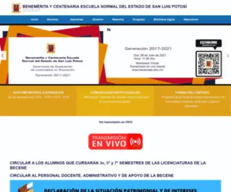 Beceneslp.edu.mx(BIENVENIDA) Screenshot