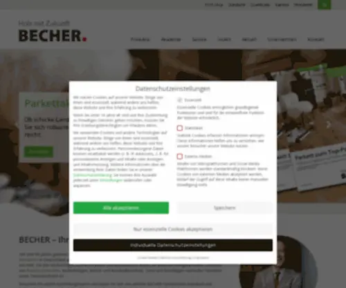 Becher-Holz.de(Holzhandlung Becher) Screenshot