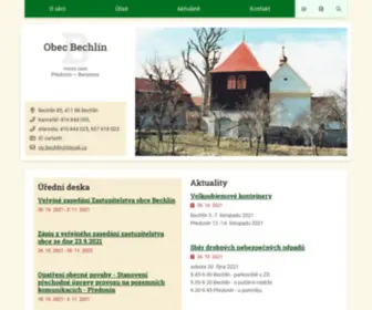 Bechlin.cz(Obec Bechlín) Screenshot