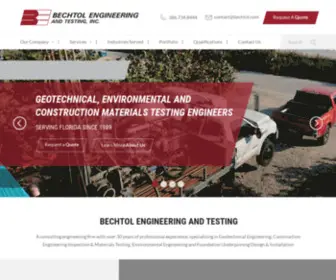 Bechtol.com(Geotechnical, Construction, Environmental Florida (FL)) Screenshot