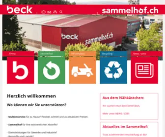 Beck-CO.ch(Entsorgung und Recycling Region Sempachersee) Screenshot