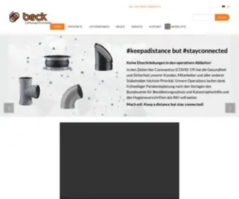 Beck-GMBH.net(Rohrbögen) Screenshot