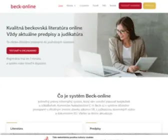 Beck-Online.sk(čo je systém beck) Screenshot