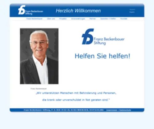 Beckenbauer-Stiftung.de(Beckenbauer Stiftung) Screenshot
