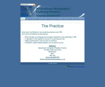 Beckenhampodiatry.co.uk(Beckenhampodiatry) Screenshot