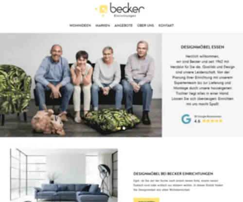 Becker-Einrichtungen.de(Einrichtungshaus für Designmöbel) Screenshot