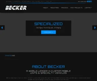 Beckercustomtrailers.com(Custom Mobile Units & Specialty Vehicles) Screenshot