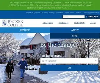 Becker.edu(Becker College) Screenshot