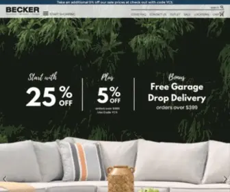Beckerfurnitureworld.com(Becker Furniture) Screenshot