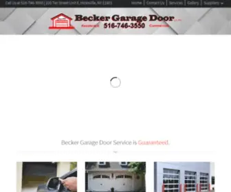 Beckergaragedoor.com(Garage Door Installation and Repair by Becker) Screenshot