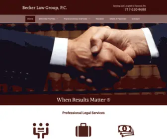 Beckerlawgrouppc.com(Becker Law Group) Screenshot