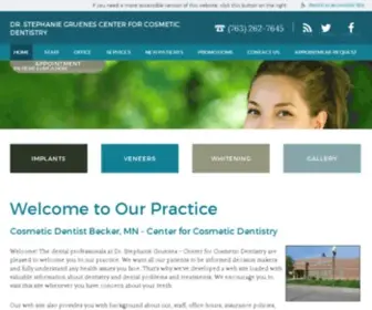 Beckersmile.com(Your Dentist in Becker) Screenshot
