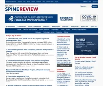 Beckersspine.com(Beckers Orthopedic & Spine Review) Screenshot
