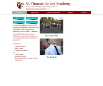 Becketacademy.com(Thomas Becket Academy) Screenshot