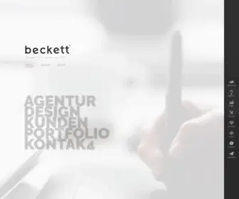 Beckett.design(Beckett Werbeagentur in Ingolstadt) Screenshot