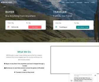 Beckfriends.com(A network of senders & travellers) Screenshot